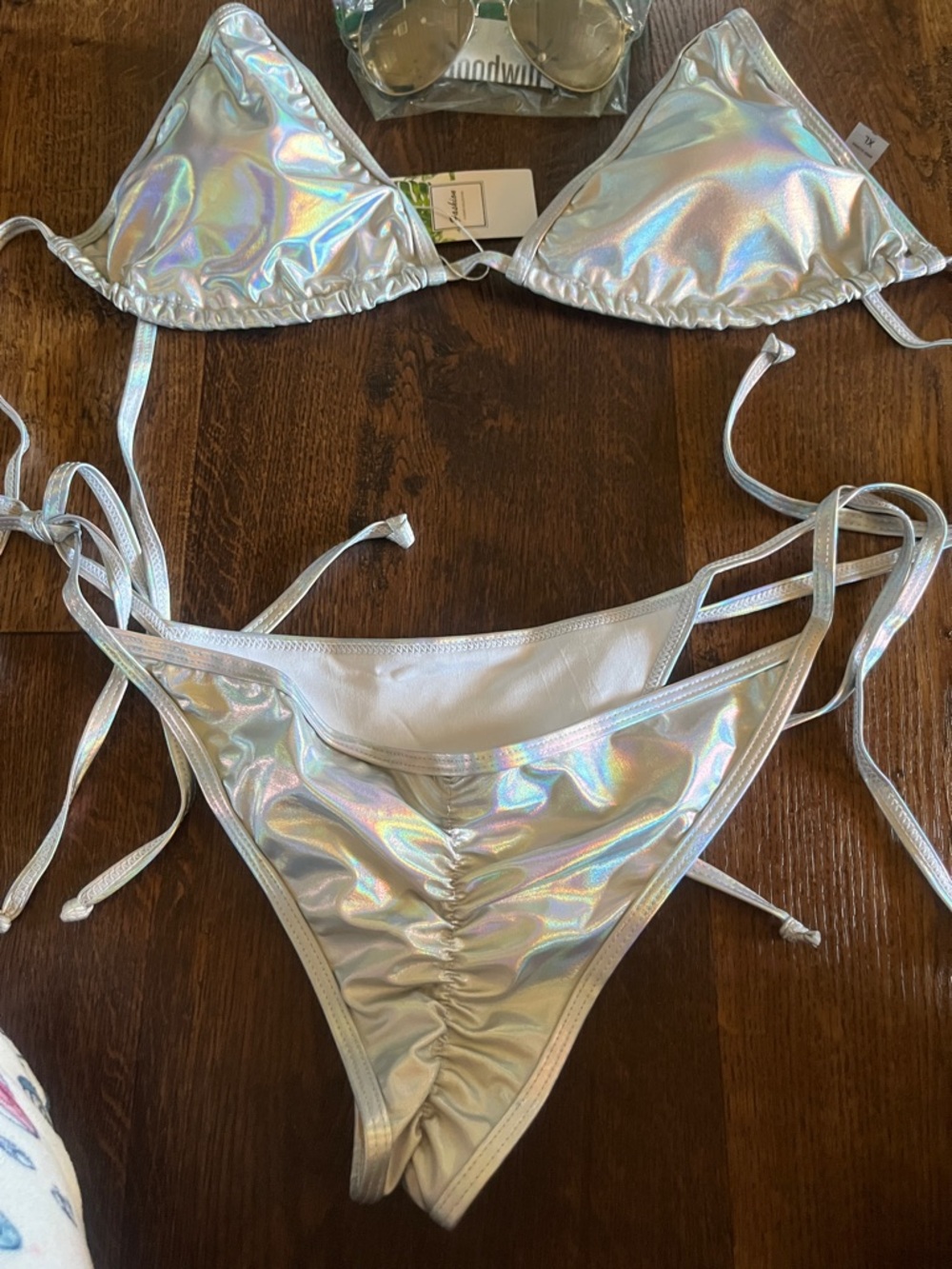 Brand Bew Bikini Ensemble With Bag, Sunglasses And Necklace And Earrings !! View 3